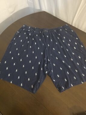 Ralph Lauren Navy Blue Pajama Shorts Sz Xl